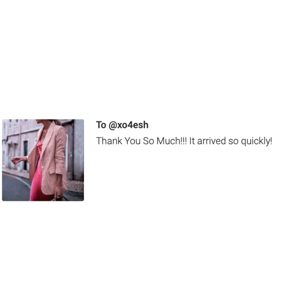 Single Breasted Pink Plaid Blazer - Picture 9 of 9